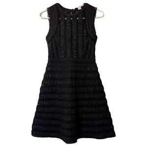 Diane von Furstenberg Dress Womens Size 4 Black Dolly Dress Fit and Flare Zip